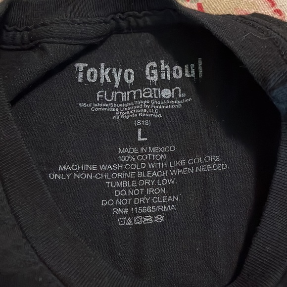 Vintage TOKYO GHOUL Size Large FunImation Graphic Tee Shirt Japan Anime EUC - Picture 12 of 15